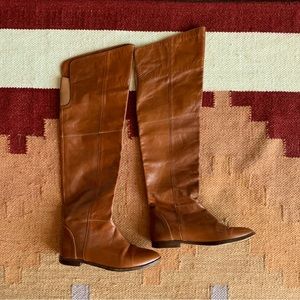 Beautiful leather over the knee boots